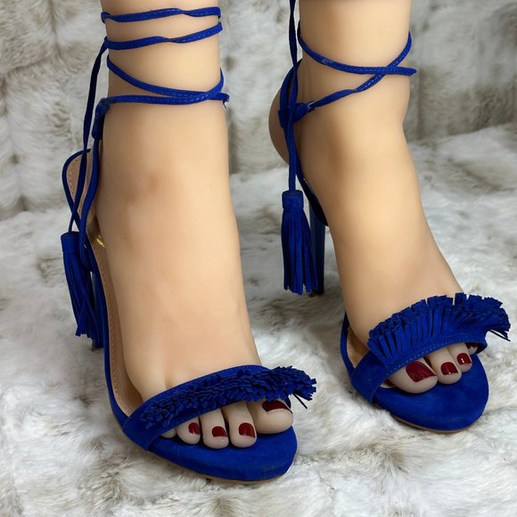 Privileged Shoes - ☆ Privileged Miami Royal Blue High Heel Sandals